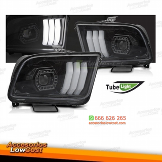 FAROS FORD MUSTANG 04-09 TUBELIGHT NEGROS