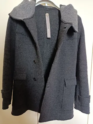 Cappotto invernale Lana Vergine Merino Grigio M