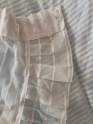 Tenda in nylon a righe floreale