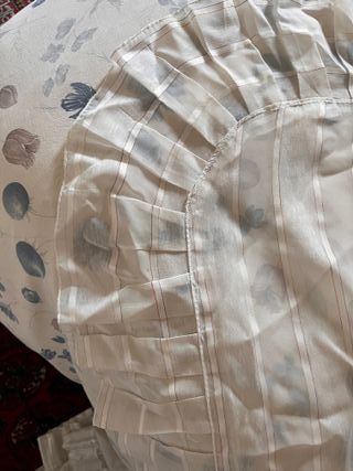 Tenda in nylon a righe floreale