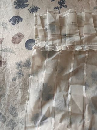 Tenda in nylon a righe floreale