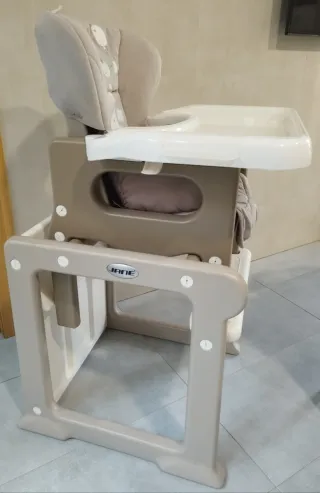 Trona Jane beige y blanca