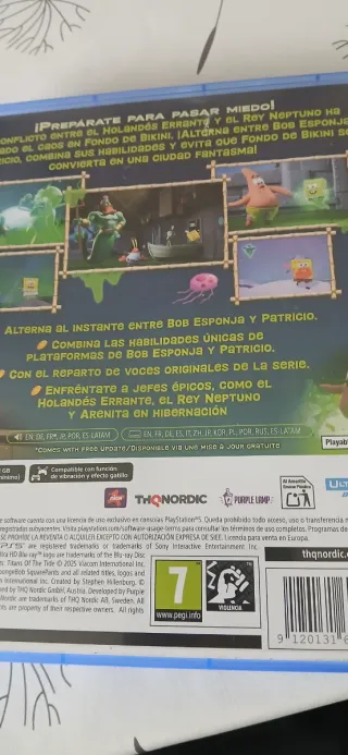 Bob Esponja Titanes de las Mareas PS5