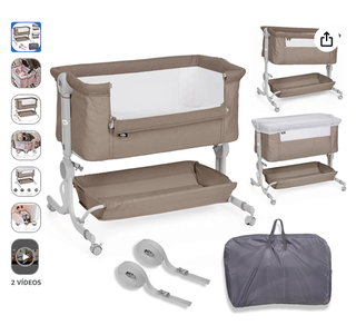 Minicuna colecho con accesorios