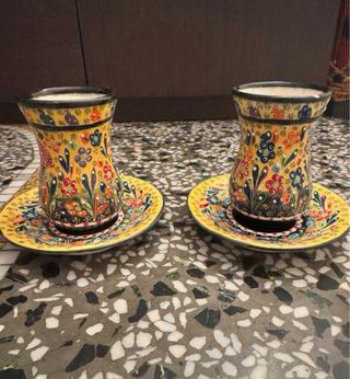 Tazzine etniche decorate a mano