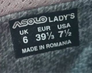 Botas de montaña Asolo rojas talla 39