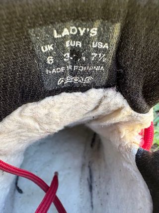 Botas de montaña Asolo rojas talla 39