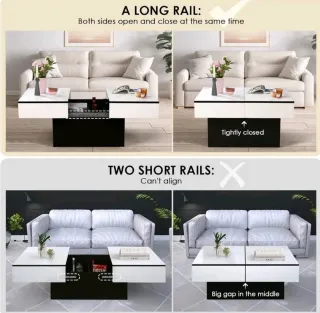 Tavolino Salotto Moderno Vetro apribile 2026