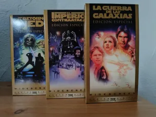 Trilogía Star Wars VHS Edición Especial Dorada