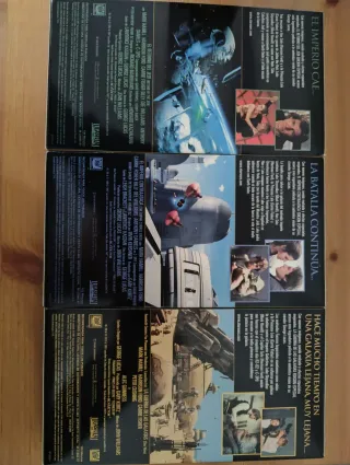 Trilogía Star Wars VHS Edición Especial Dorada
