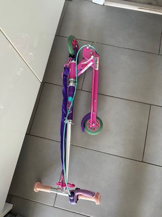 Patinete Oxelo niña rosa y morado