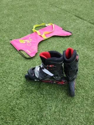 Patines en línea infantiles negros