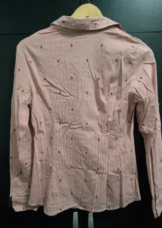 Camisa Rayas Rojas y Blancas