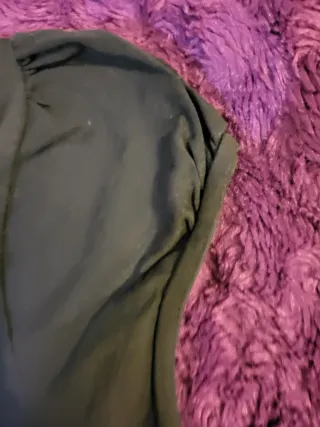 Top negro con flores talla 38