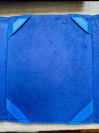Funda Caramelo Piel iPad/Tablet Azul