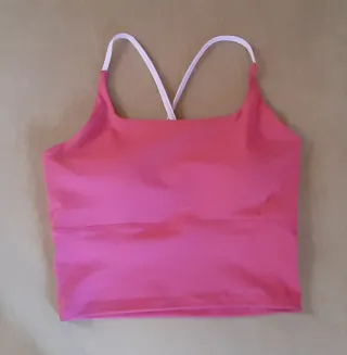 Crop top fucsia talla M