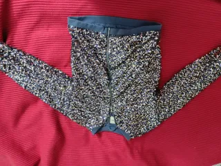 Chaqueta niña lentejuelas azul fiesta 10-12 años