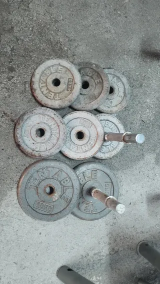 Banco de Abdominales y Pesas