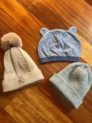 Lote 3 Gorros Bebé.También se venden por separado.