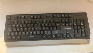 Teclado G-LAB Gaming Inalámbrico Negro/Plata