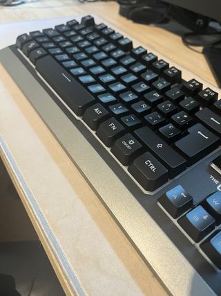 Teclado G-LAB Gaming Inalámbrico Negro/Plata