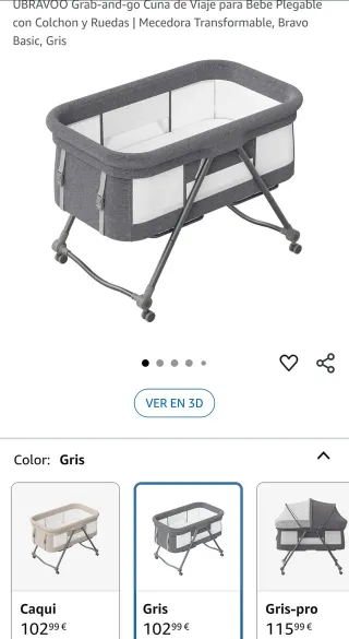 Cuna Plegable Viaje UBRAVOO