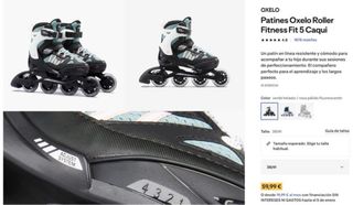 Patines en línea ajustables Talla 38-41 PACK!!