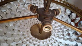 Lámpara de cristal de roca