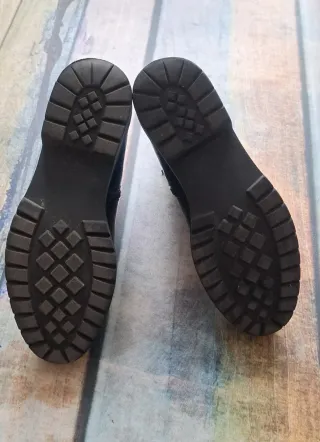 Botines Mia Loé Piel Negro Talla 38