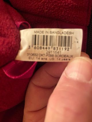 Buzo de nieve para niño rojo