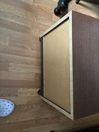 Cajonera 2 cajones madera oscura