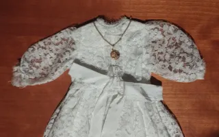 Vestido Comunión Nancy Encaje y Lazo