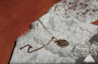 Vestido Comunión Nancy Encaje y Lazo