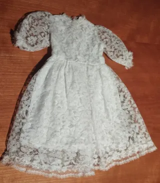 Vestido Comunión Nancy Encaje y Lazo