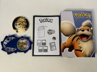 Caja y juguetes Growlithe Pokémon McDonald's 2022