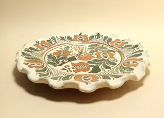 MATHE IMRE KOROND PIATTO Ceramica UCCELLO