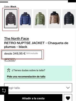 Chaqueta The North Face Negra