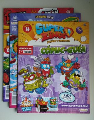 Pack de 3 revistas de Superzings.