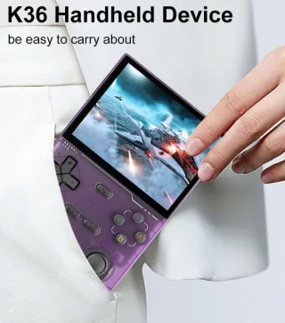 Consola Portátil Retro K36 Linux Morado