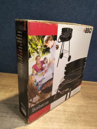 Barbacoa Redonda Carbon Negra Portatil Barbacoa Carbon Negra 40x45xh70cm,