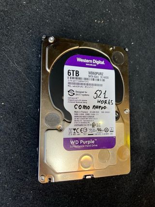 WD Purple 6TB Disco Duro 3.5 pulgadas SATA 6 Gb/s