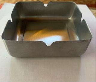 Porta oggetti / Posacenere in acciaio inox