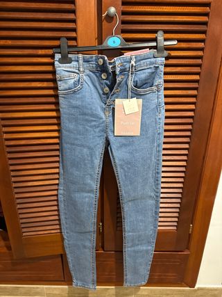 Pantalón vaquero Pull&Bear 4 botones Talla S