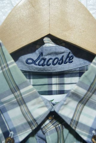 Camicia Lacoste a quadri in cotone