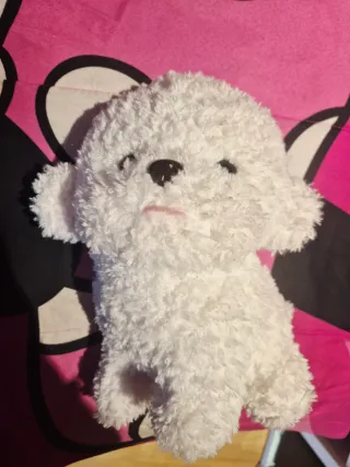 Peluche perro blanco