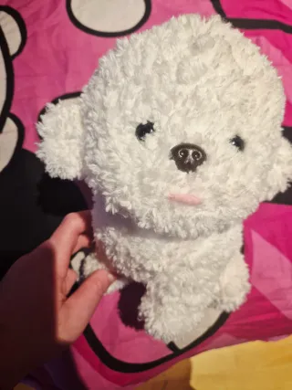 Peluche perro blanco