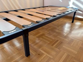 Somier Moviflex Madera y Metal Azul 90x190