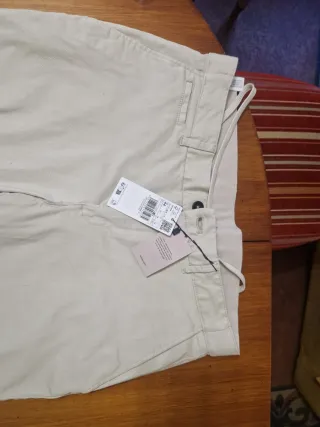 Pantalón Mango Beige Talla 44