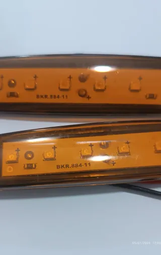 2 Fanali Ingombro Arancioni LED