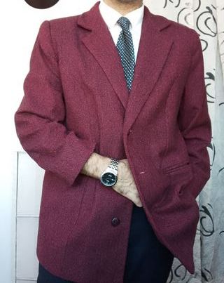 Giacca Blazer Lana Vintage Ferragamo Bordeaux ita